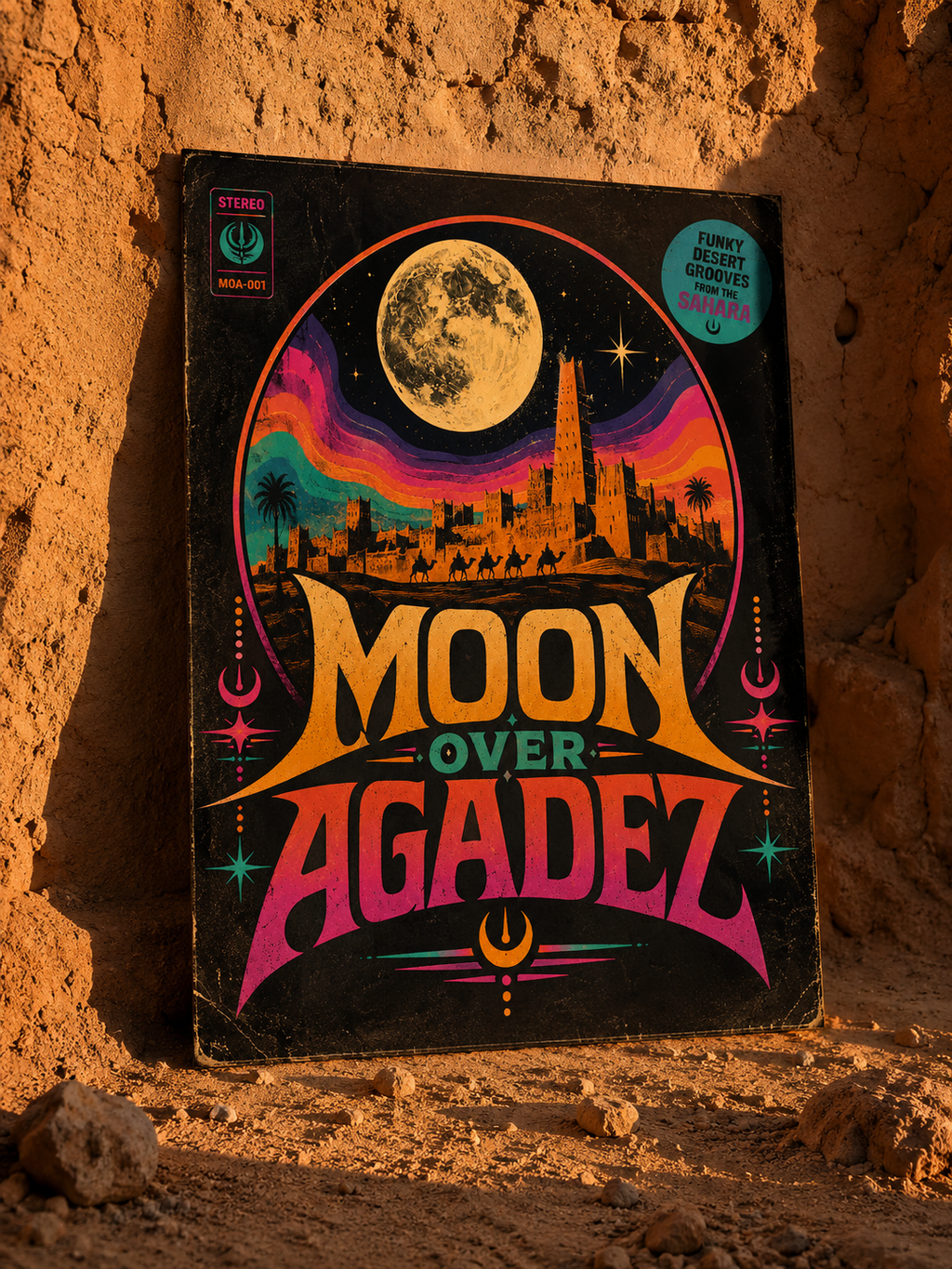 Moon Over Agadez Art Poster