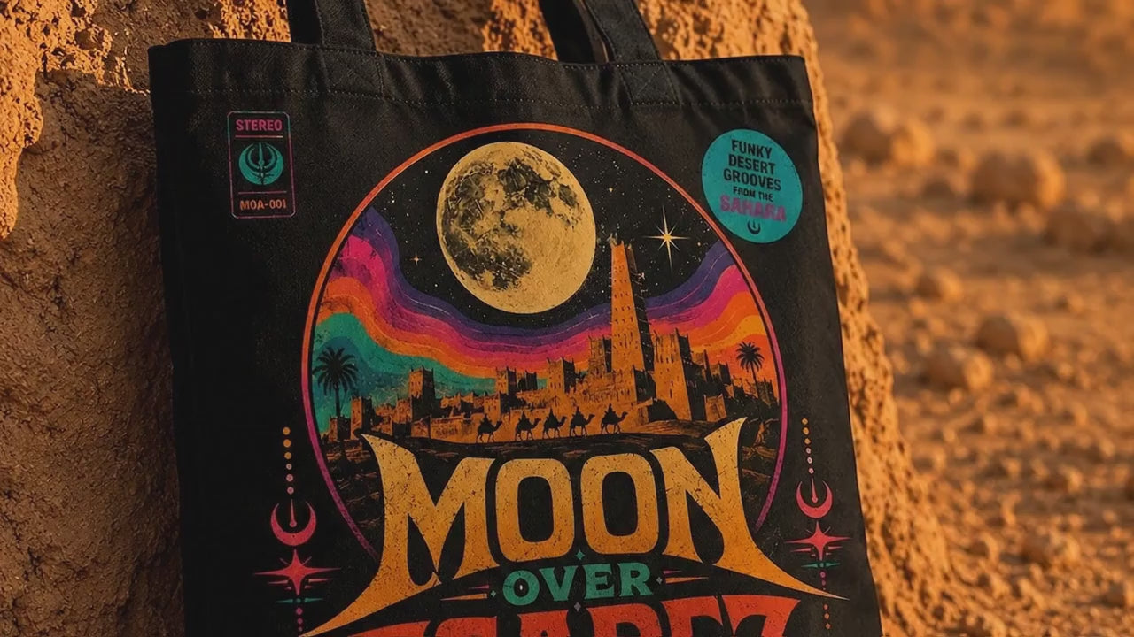 Moon Over Agadez Tote Bag