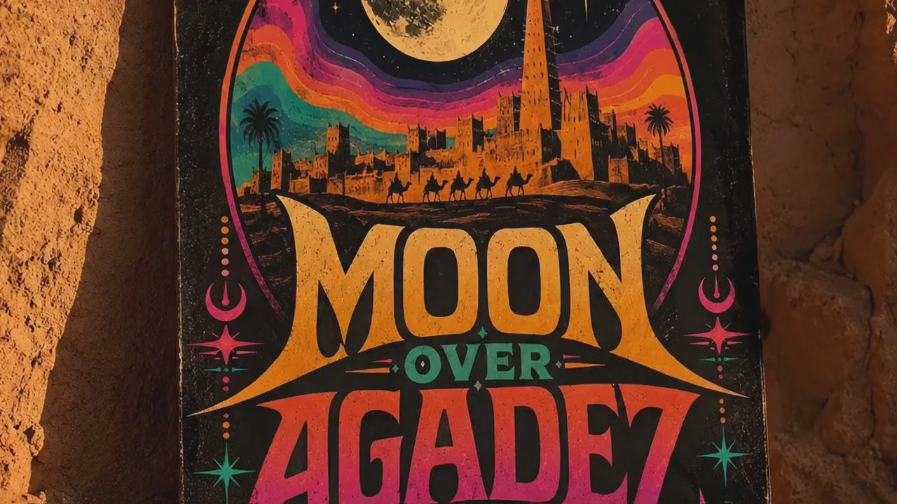 Moon Over Agadez Art Poster